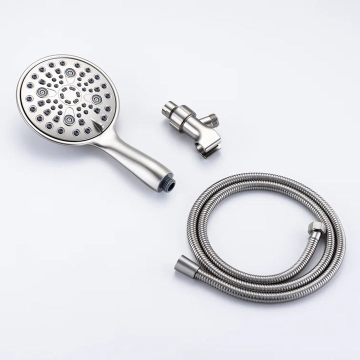 6-Spray Patterns Wall Mount 2.5 GPM 6 in. Wall Mount Handheld Shower Head