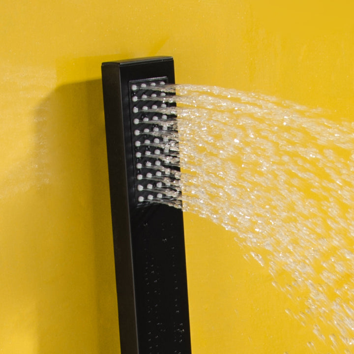 Single Handle Wall Mounted Black Tub Spout With Handshower