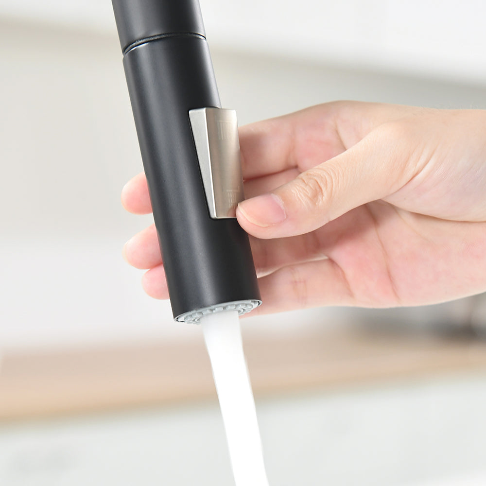 Touchless Pull Down Kitchen Faucet with AC Adapter and Deck Plate