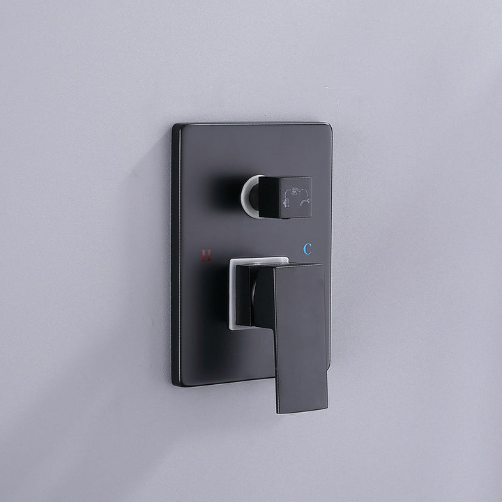 Wall Mounted Shower System with Tub Spout and HandHeld Shower