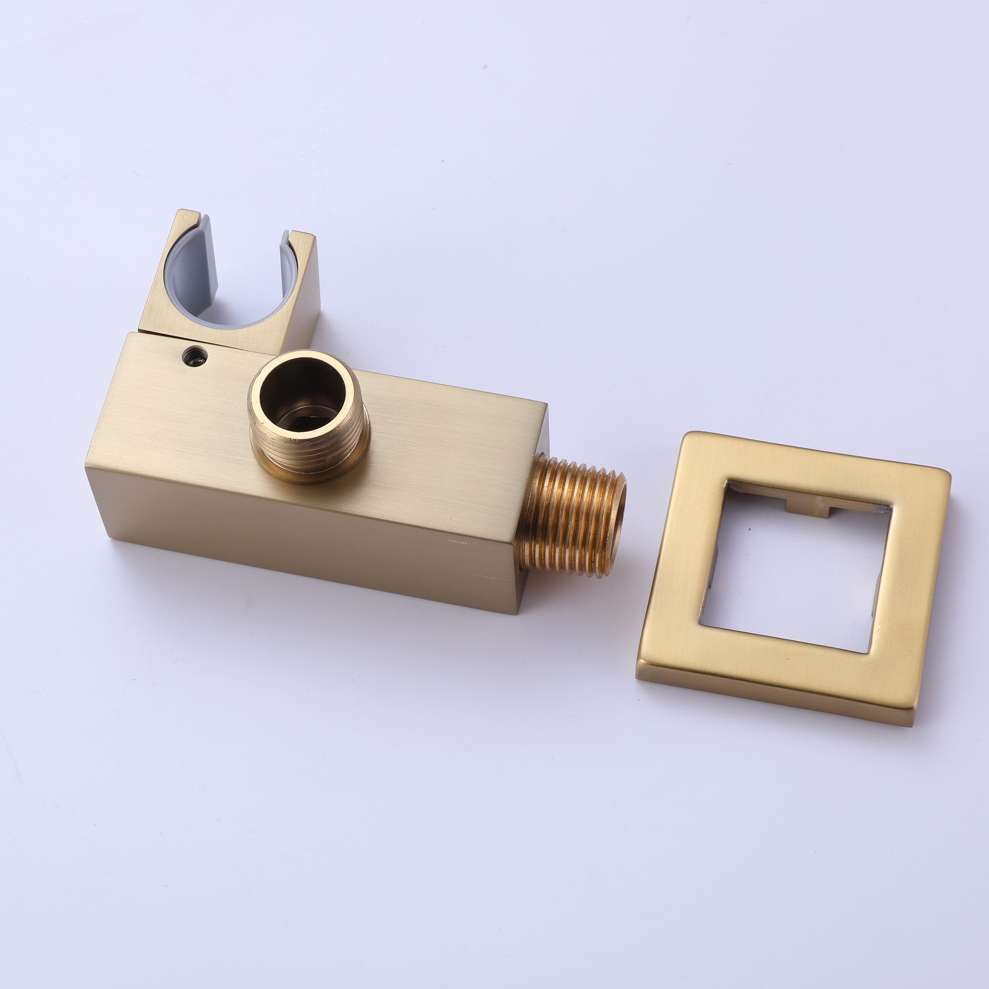 Single-Handle Wall Mount Tub Faucet with Hand Shower in Matte Black/Brushed Gold(Valve Included)