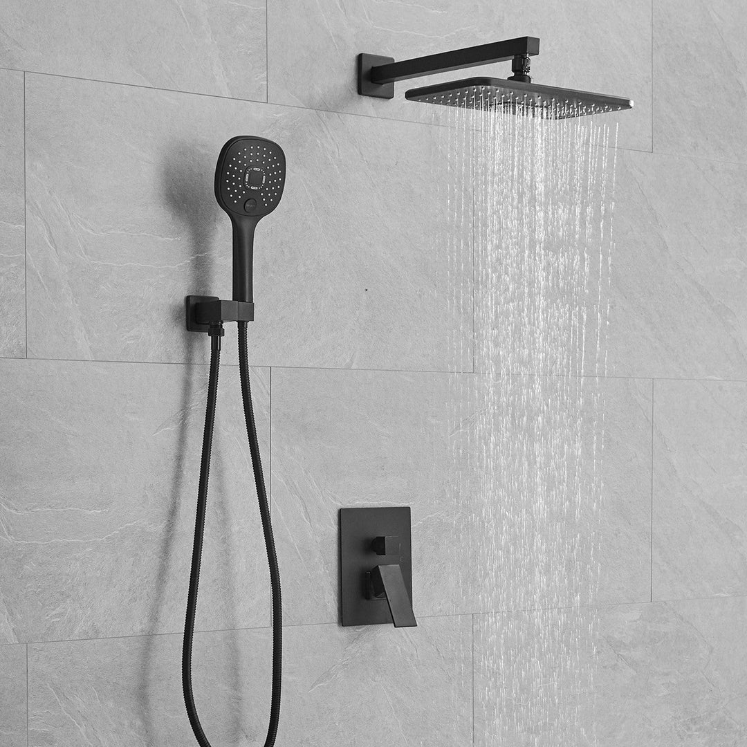 11 inch Single-Handle 2-Spray of Rain Shower Head System Shower Faucet and Handheld Shower Kit