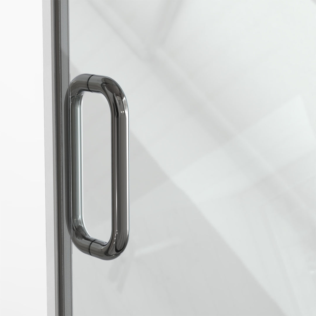 Double Sliding Shower Door 56-in to 60-in W x 76-in H Double Frameless Sliding Polished Chrome Standard Shower Door (Clear Glass)