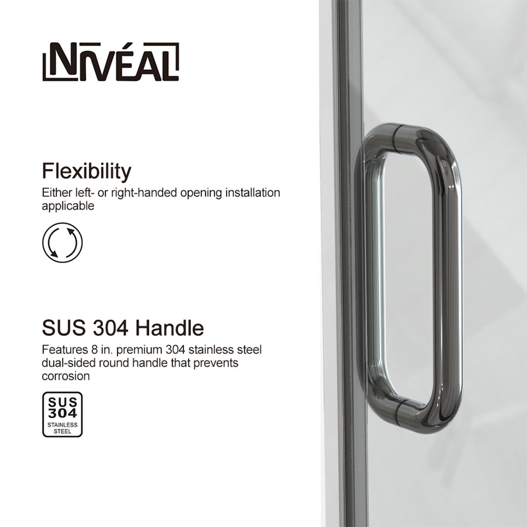 Double Sliding Shower Door 56-in to 60-in W x 76-in H Double Frameless Sliding Polished Chrome Standard Shower Door (Clear Glass)