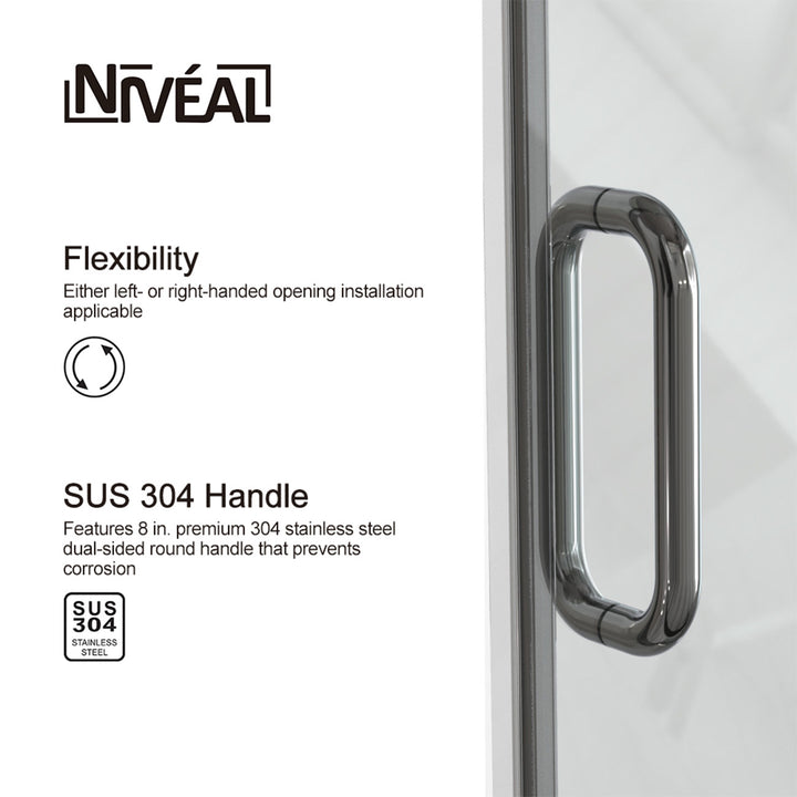 Double Sliding Shower Door 56-in to 60-in W x 76-in H Double Frameless Sliding Polished Chrome Standard Shower Door (Clear Glass)