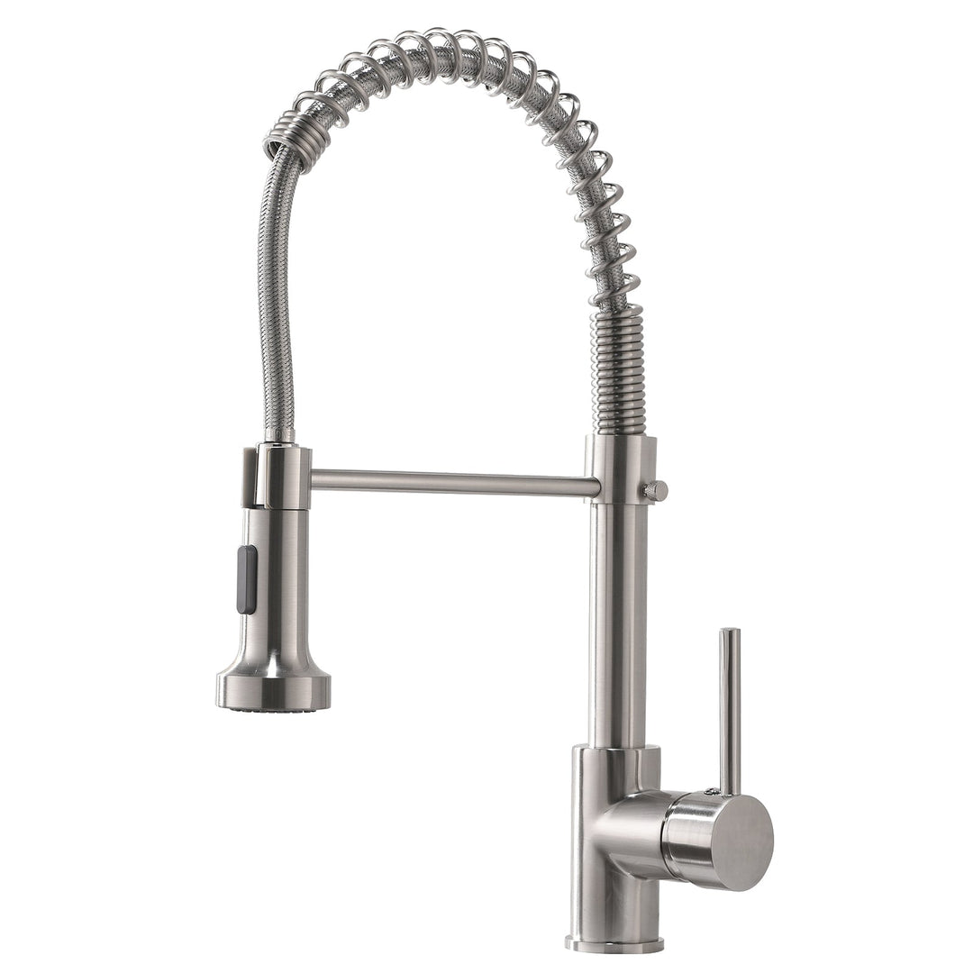 Single Handle Pull Down Sprayer Kitchen Faucet with 360° Rotation
