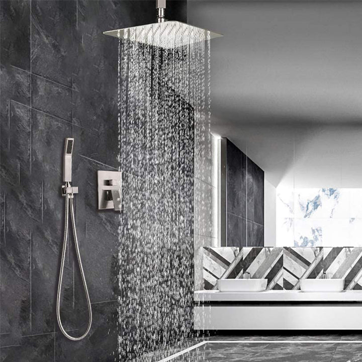 10 inch/ 12 inch/ 16 inch Shower Head and  Ceiling Mounted Shower System Combo Set with Handheld
