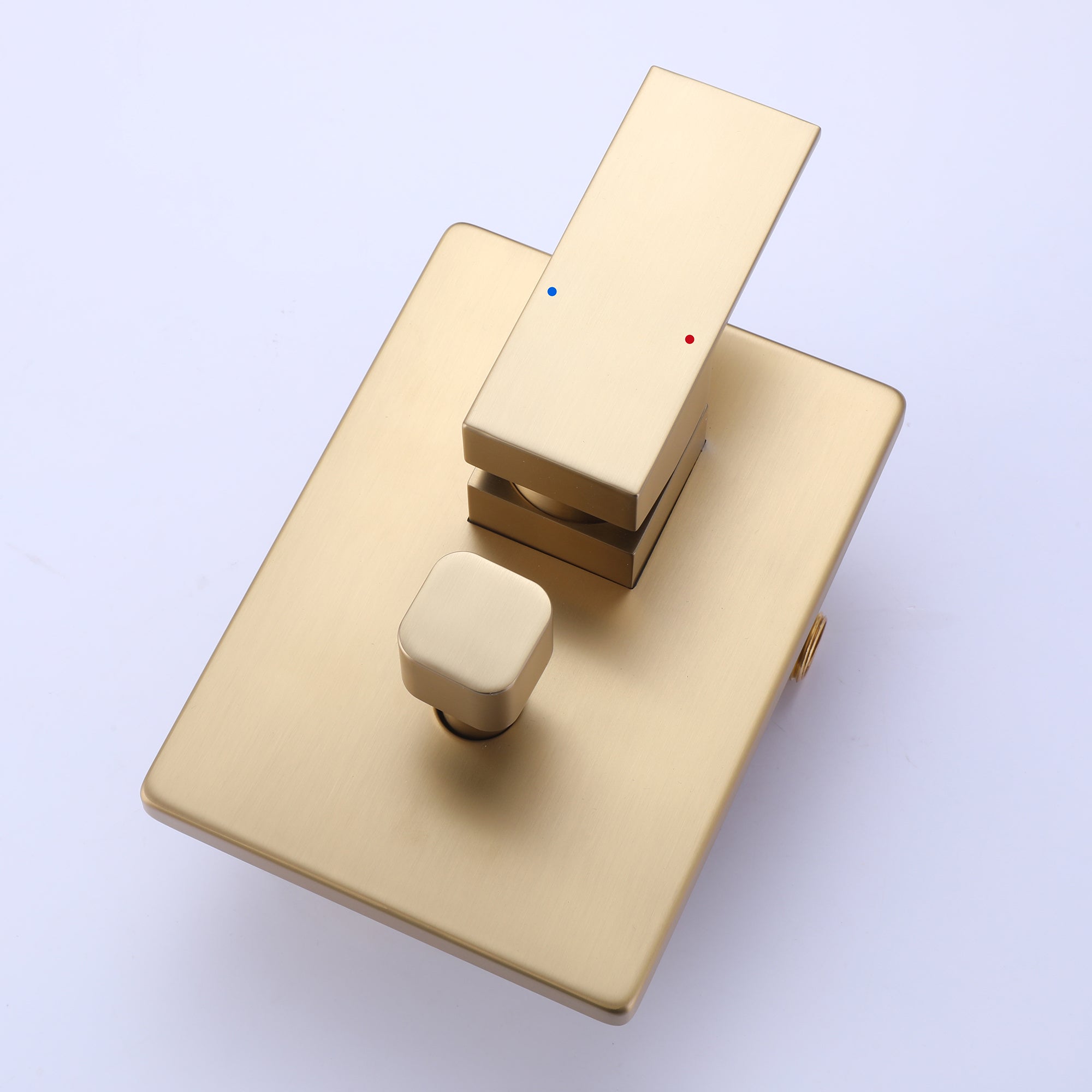 Single-Handle Wall Mount Tub Faucet with Hand Shower in Matte Black/Brushed Gold(Valve Included)