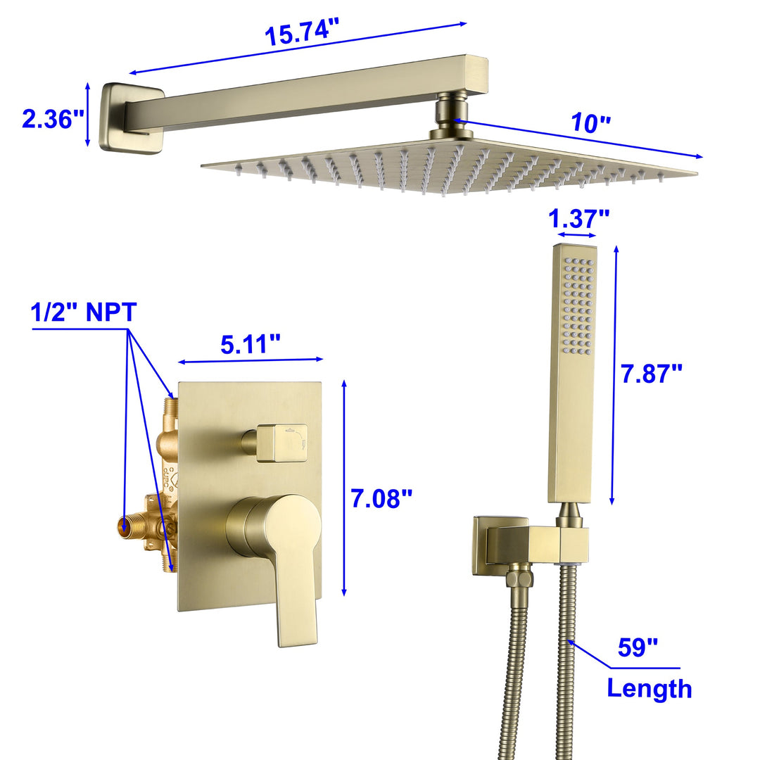 shower systems with handheld