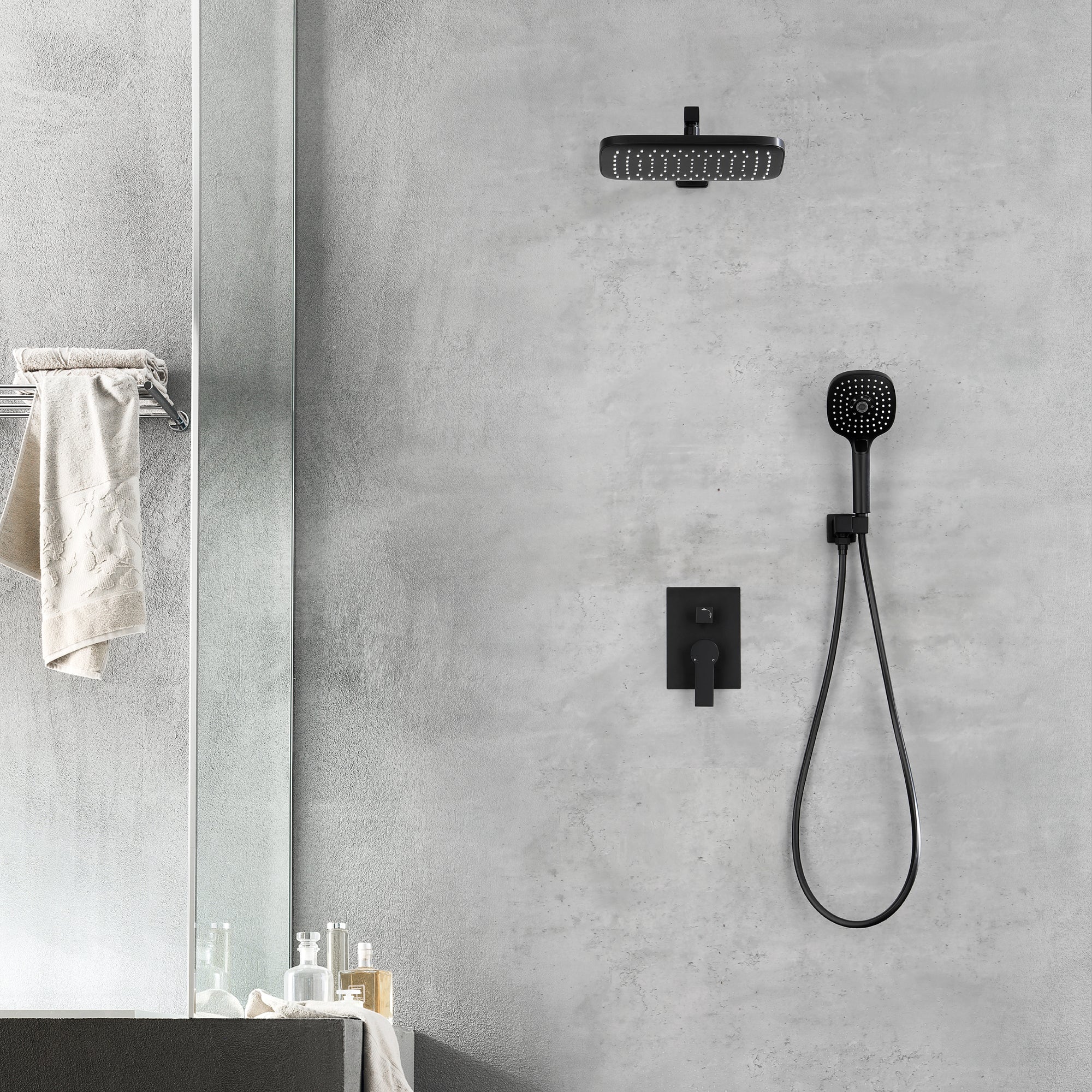 dual shower head system