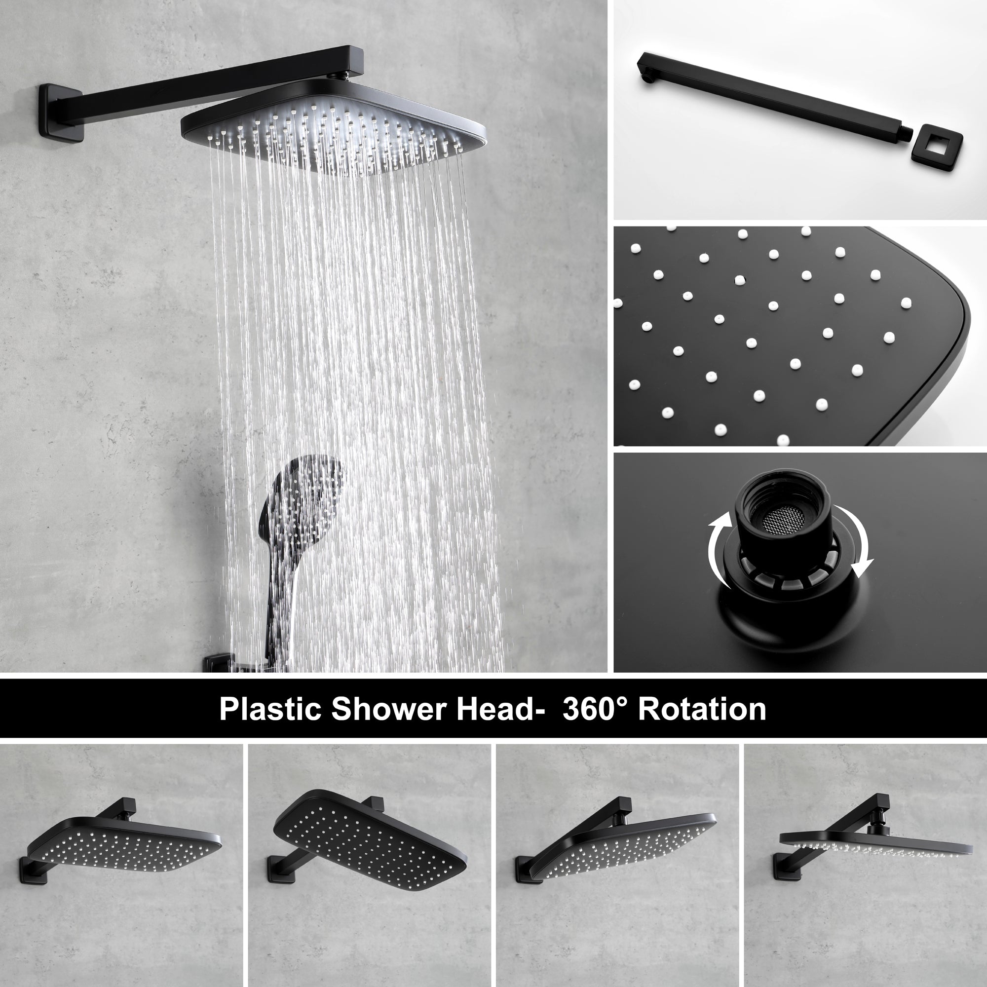 rain shower head system