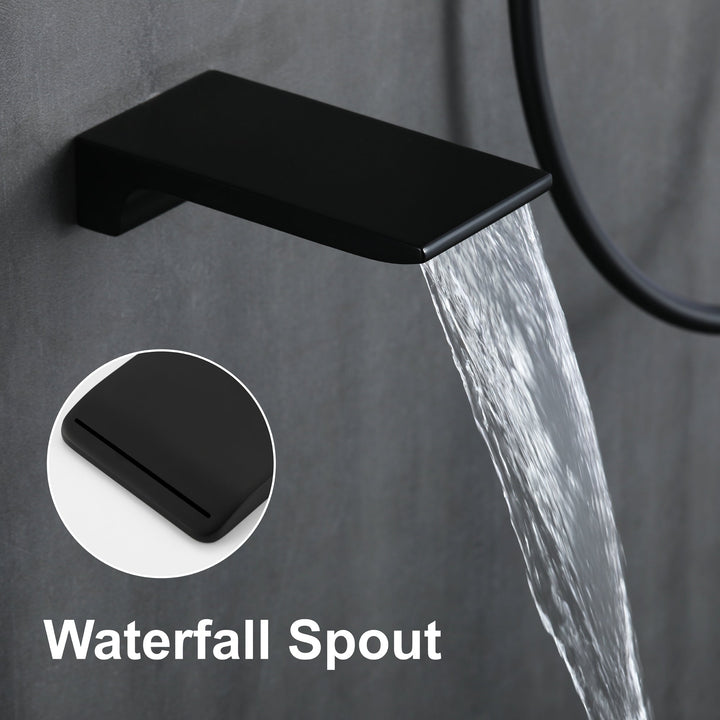 10 in. 1-Spray Patterns with 1.8 GPM Wall Mount Dual Shower Heads with 360-Degree Rotation