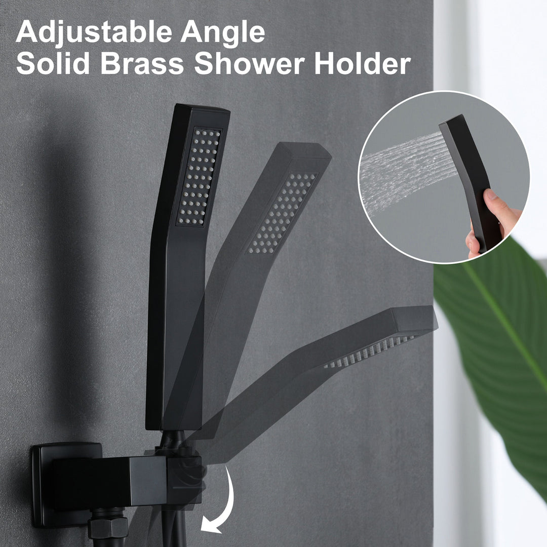 12 inch Ceiling Mount Single-Handle 1-Spray Tub and Shower Faucet with 12 in. Fixed Shower Head