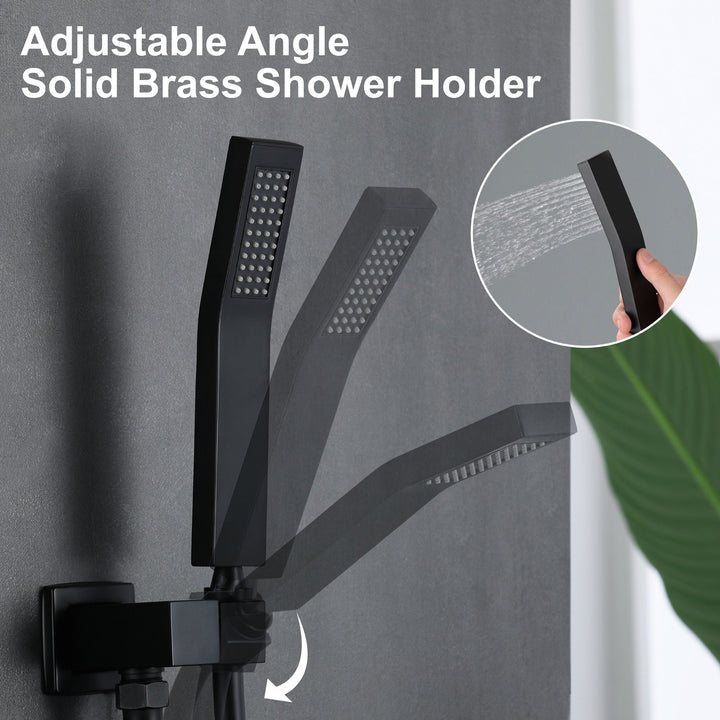 12 inch Ceiling Mount Single-Handle 1-Spray Tub and Shower Faucet with 12 in. Fixed Shower Head