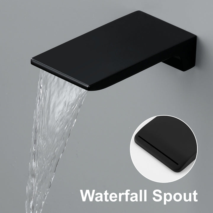 12 inch Ceiling Mount Single-Handle 1-Spray Tub and Shower Faucet with 12 in. Fixed Shower Head
