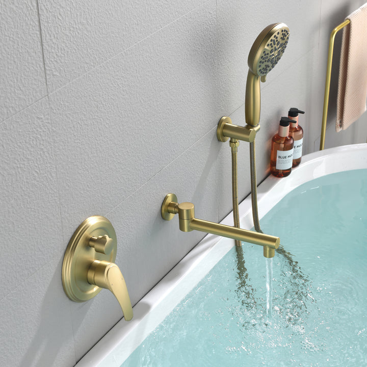 Bathtub Shower Faucet Set with Rough-in Valve