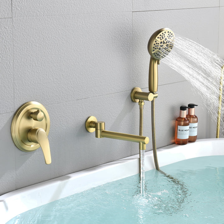 Bathtub Shower Faucet Set with Rough-in Valve