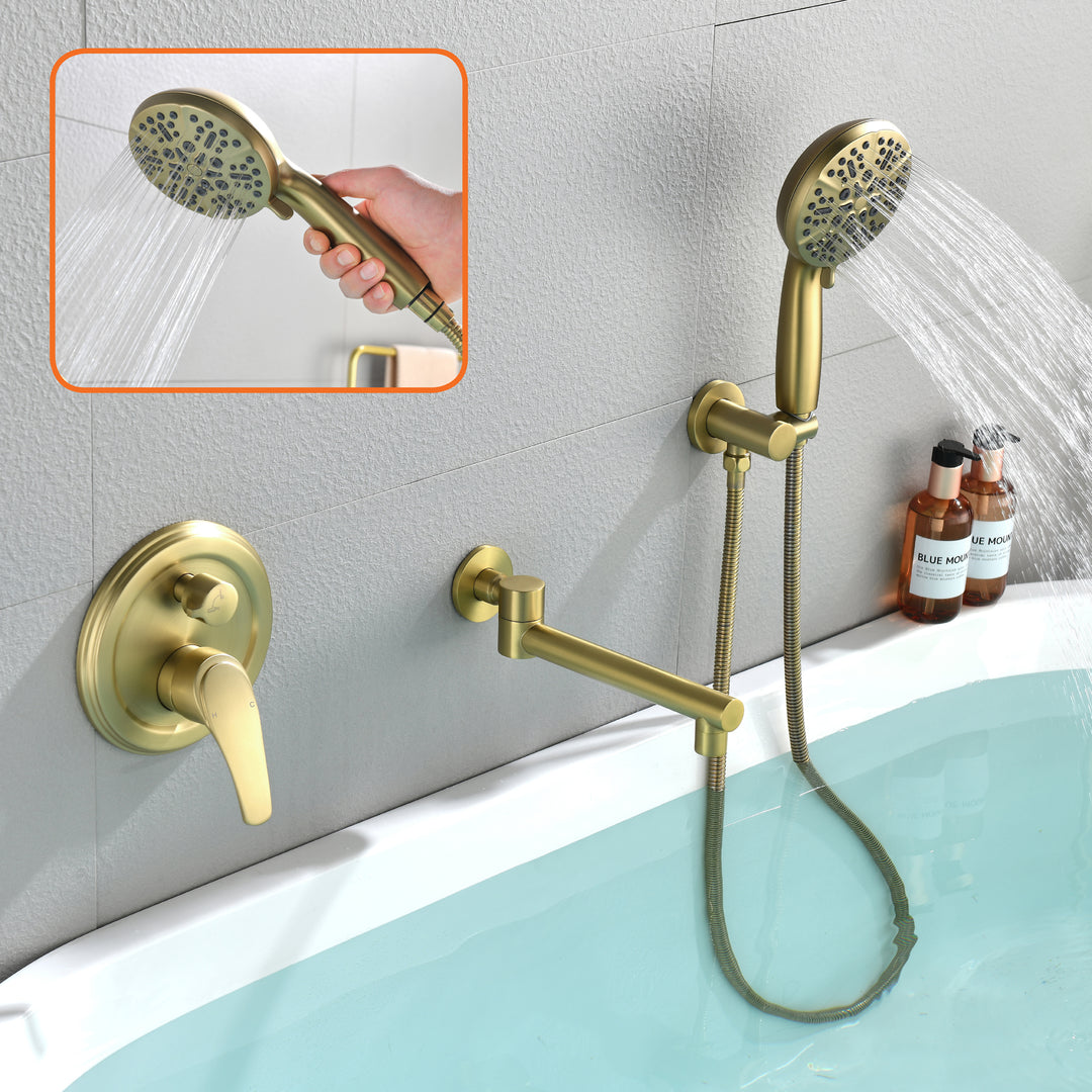 Bathtub Shower Faucet Set with Rough-in Valve