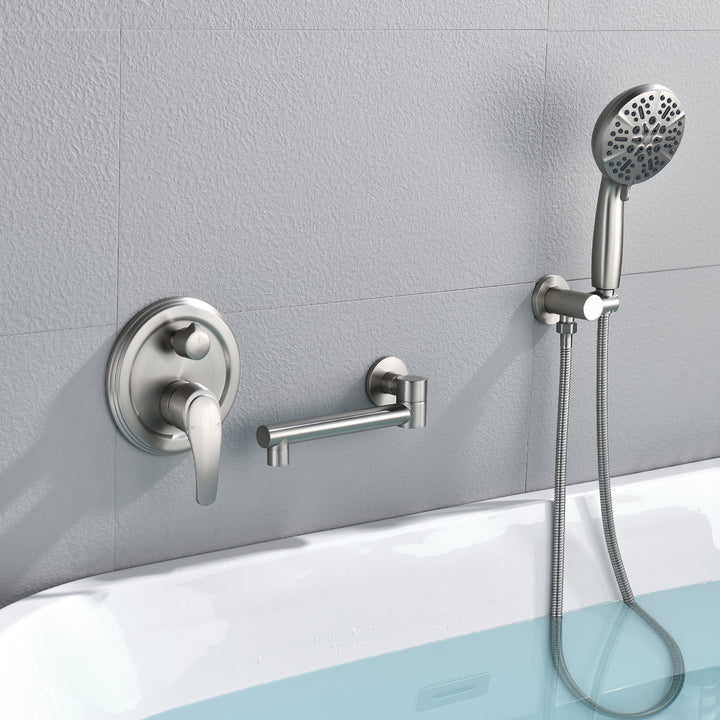 Bathtub Shower Faucet Set with Rough-in Valve