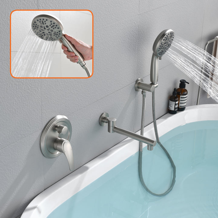 Bathtub Shower Faucet Set with Rough-in Valve