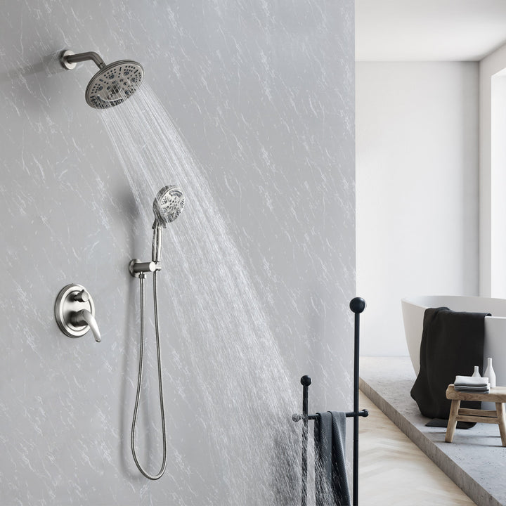 rainfall shower head with handheld