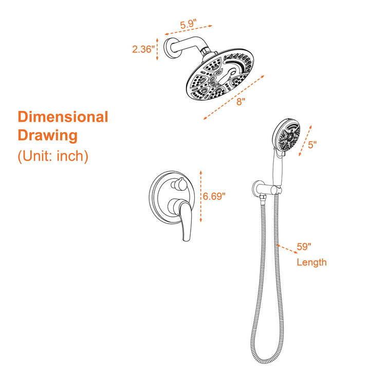 shower faucet system