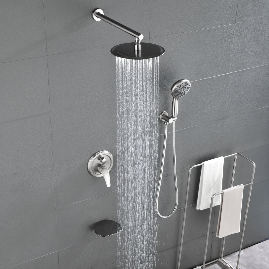 rain shower head with handheld