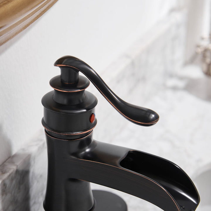 Sleek Stylish Single Hole Single-Handle Bathroom Faucet
