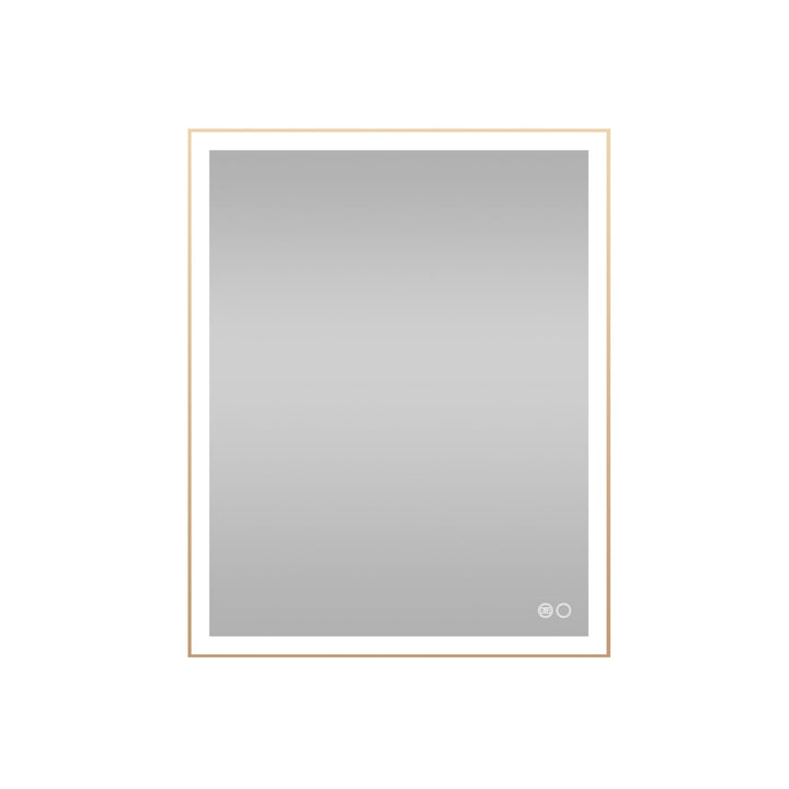40 in. W x 32 in. H Aluminium Framed Rectangular LED Light Bathroom Vanity Mirror