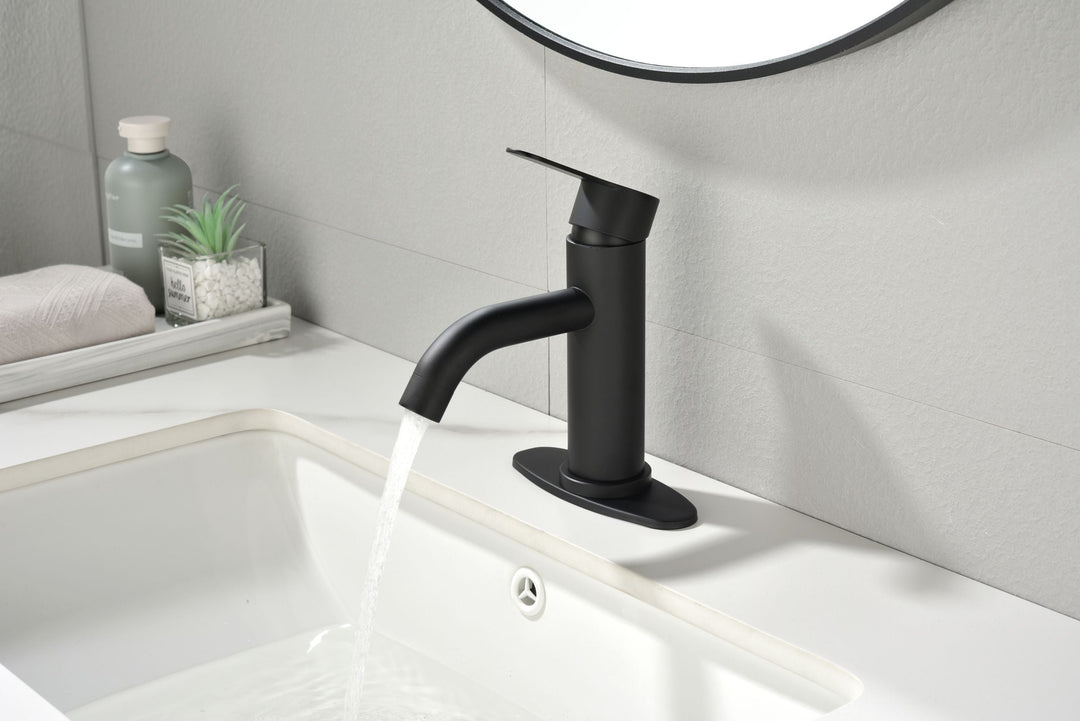 Single-Handle Single-Hole Bathroom Faucet