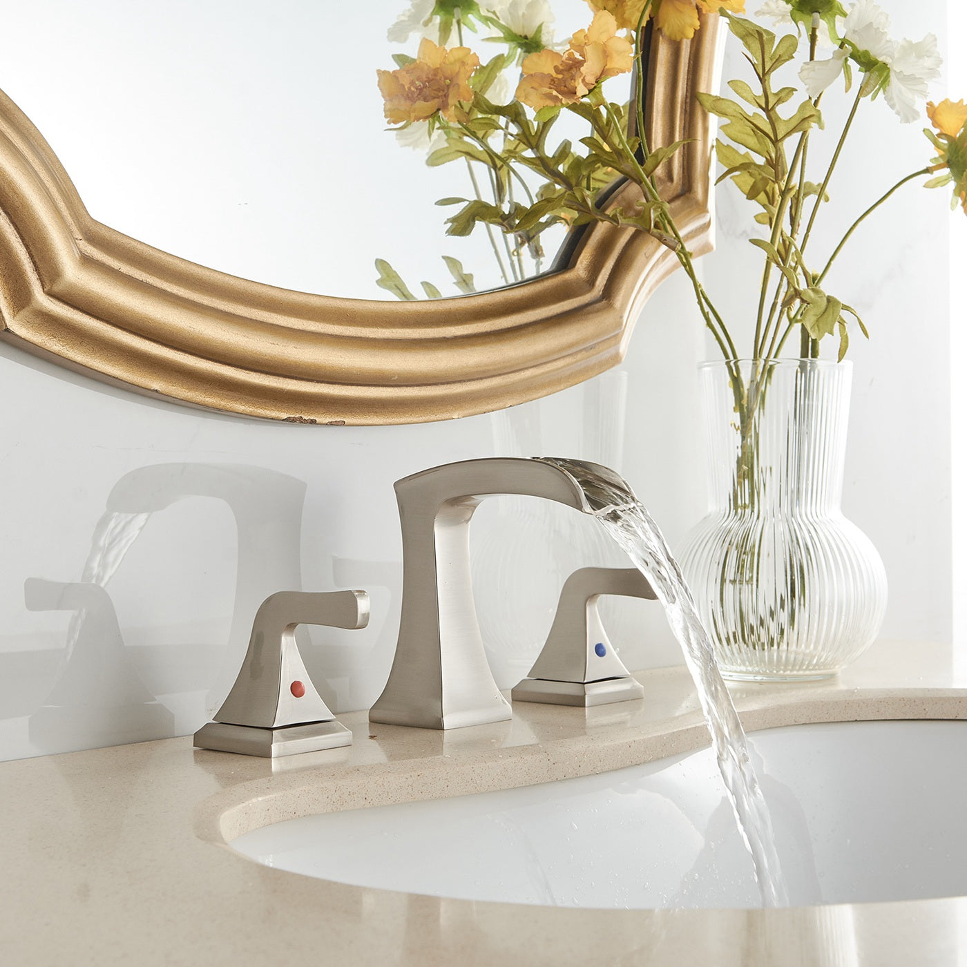 Polished Nickel Bathroom Faucet