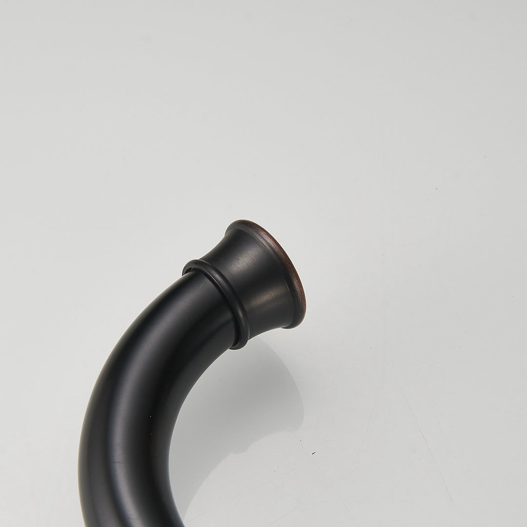 8 in. J-Spout Widespread 2-Handle Bathroom Sink Faucet in Oil Rubbed Bronze