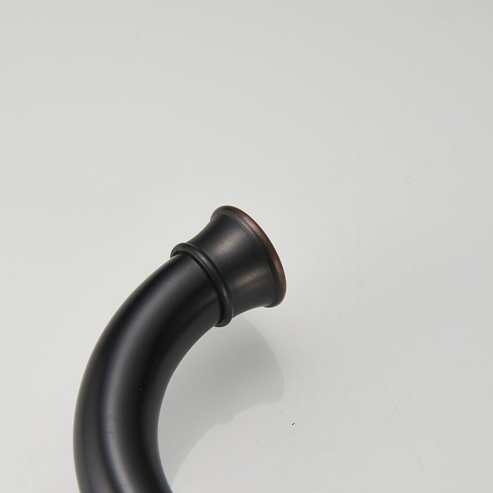 8 in. J-Spout Widespread 2-Handle Bathroom Sink Faucet in Oil Rubbed Bronze