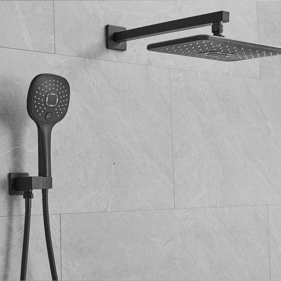 11 inch Single-Handle 2-Spray of Rain Shower Head System Shower Faucet and Handheld Shower Kit