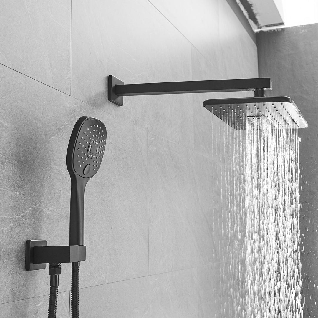 11 inch Single-Handle 2-Spray of Rain Shower Head System Shower Faucet and Handheld Shower Kit
