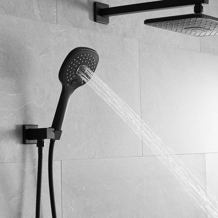 11 inch Single-Handle 2-Spray of Rain Shower Head System Shower Faucet and Handheld Shower Kit