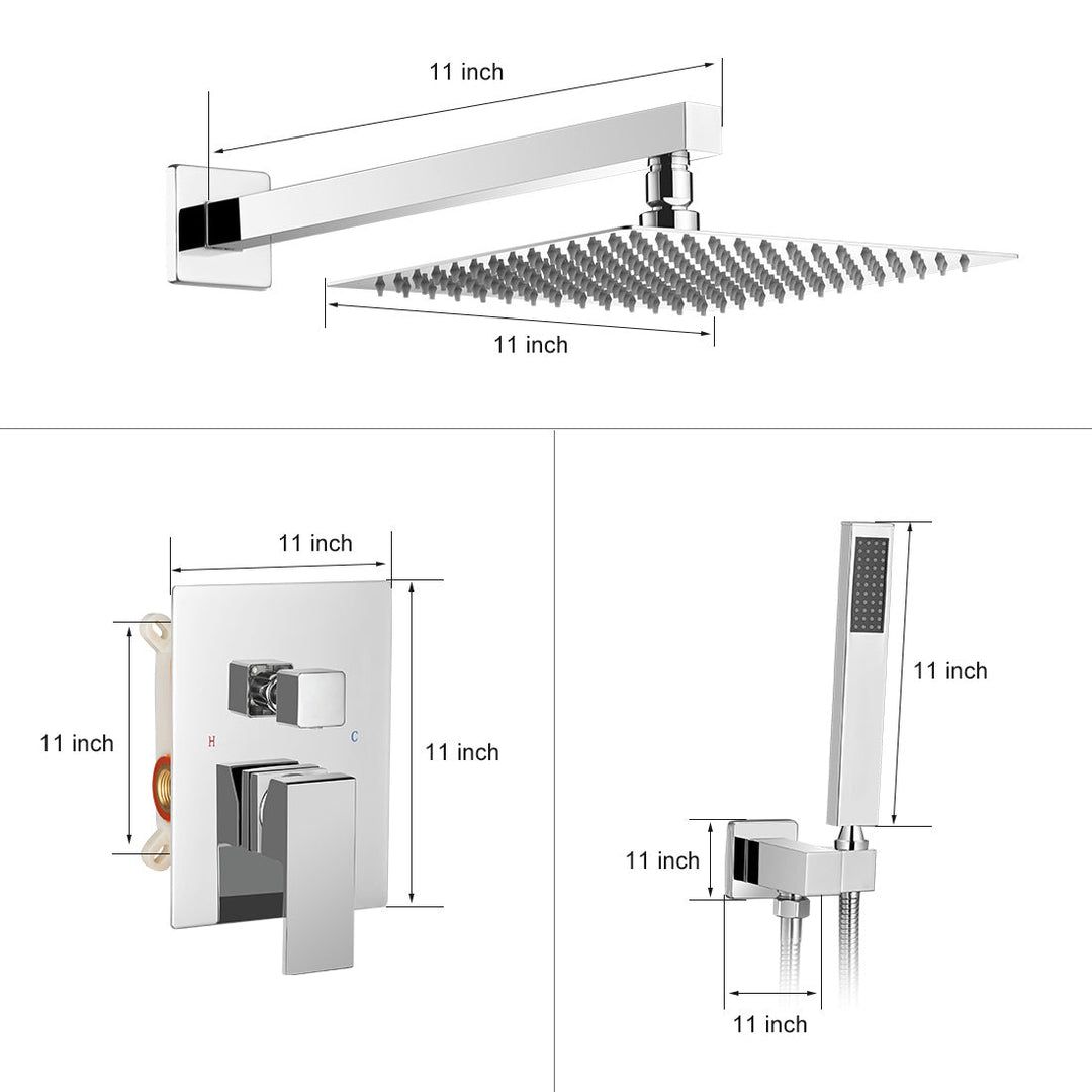 shower system with handheld