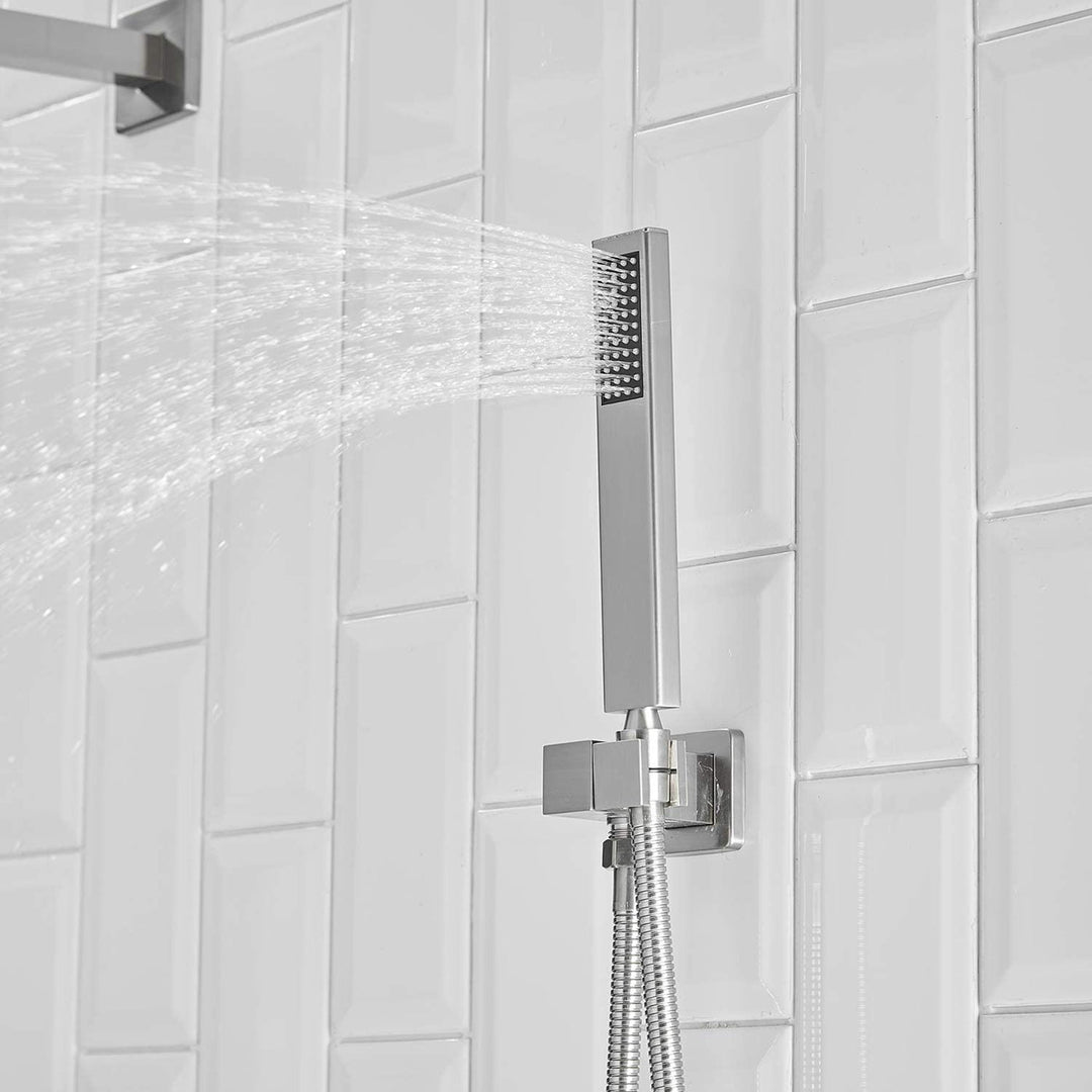 10 inch/ 12 inch 3-Spray Patterns With 2.5 GPM Showerhead Wall Mounted Dual Shower Heads With Valve