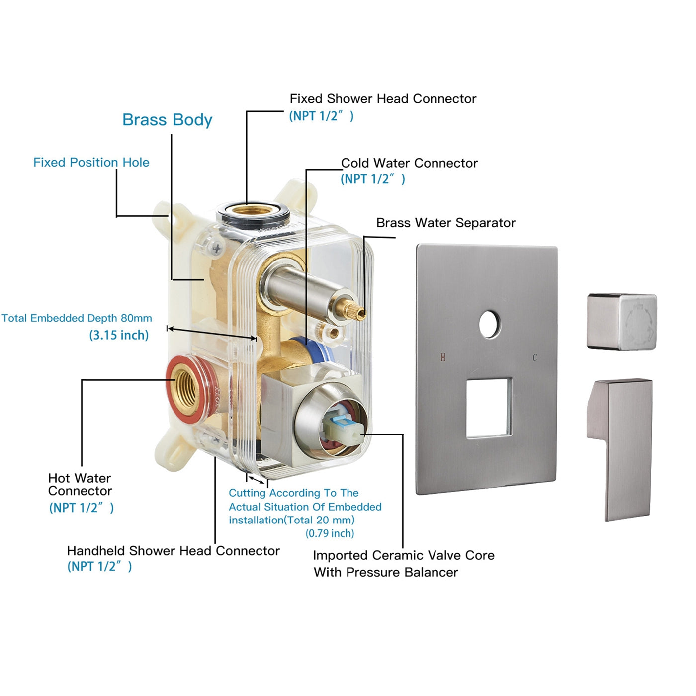 rain shower head systems