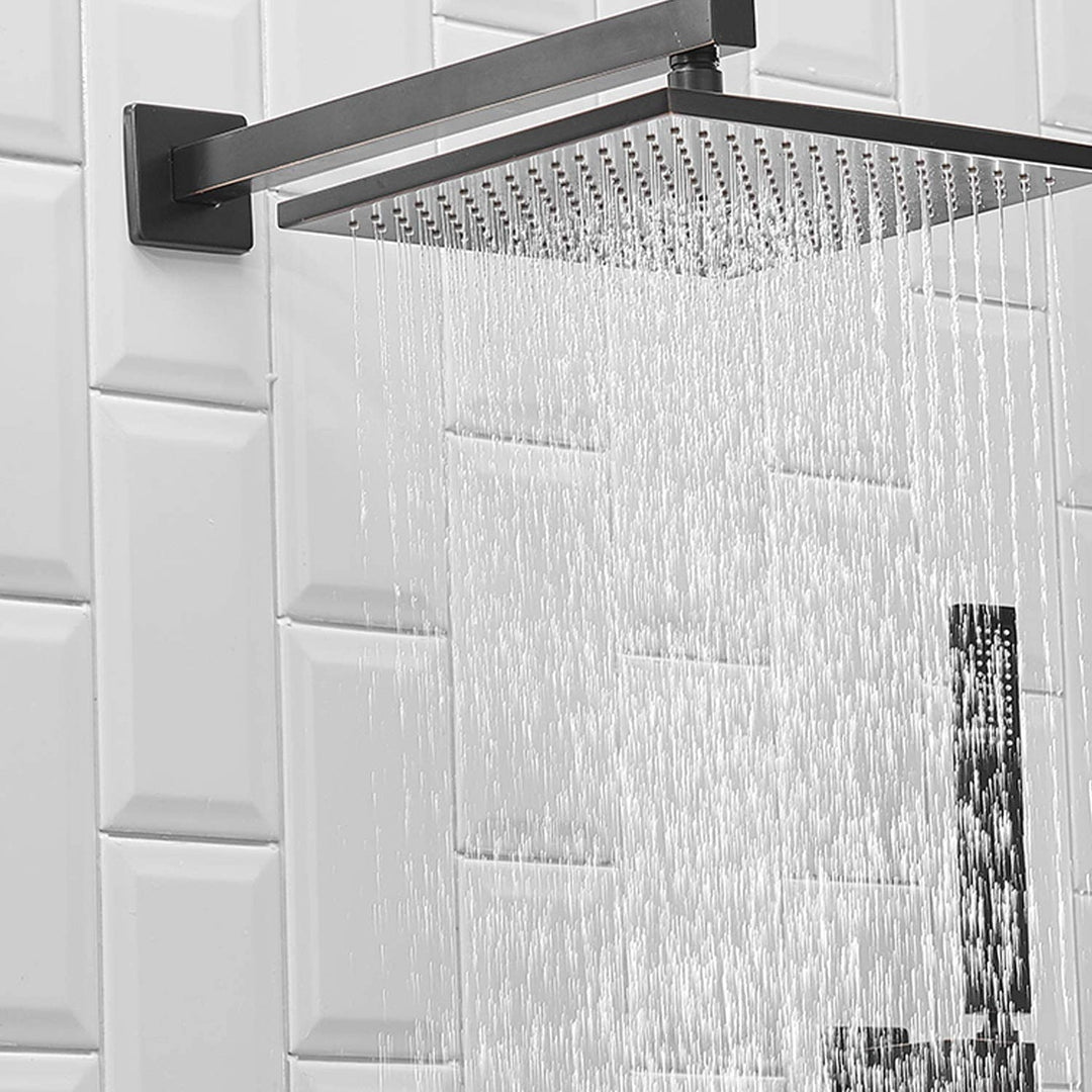 10 inch/ 12 inch 3-Spray Patterns With 2.5 GPM Showerhead Wall Mounted Dual Shower Heads With Valve