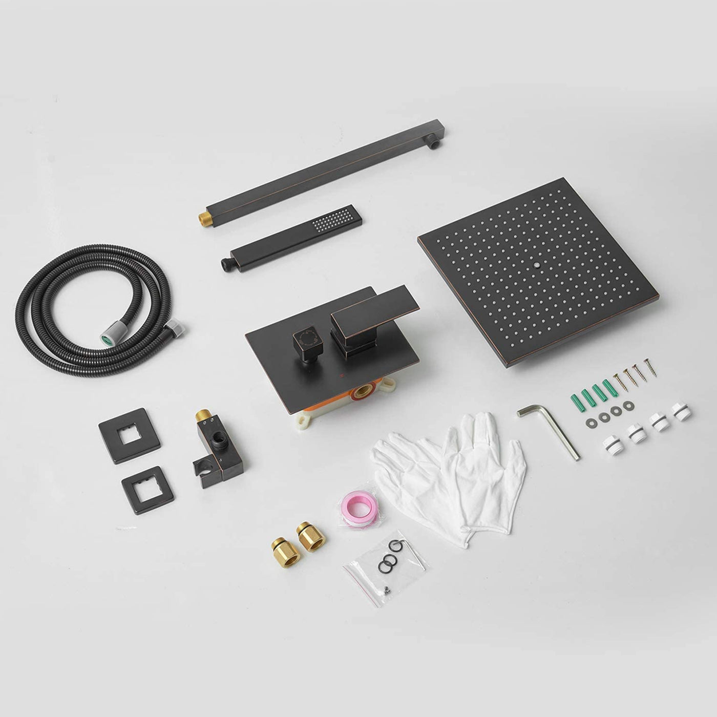matte black shower system