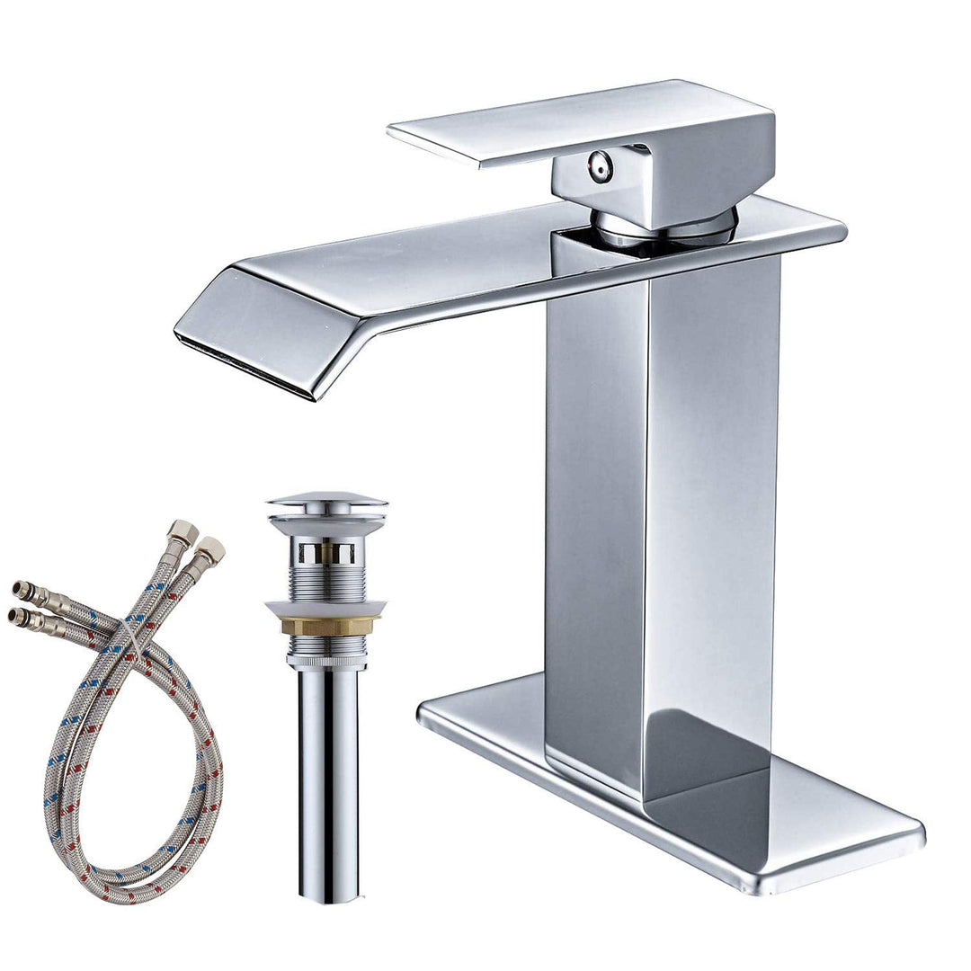 waterfall bathroom faucet