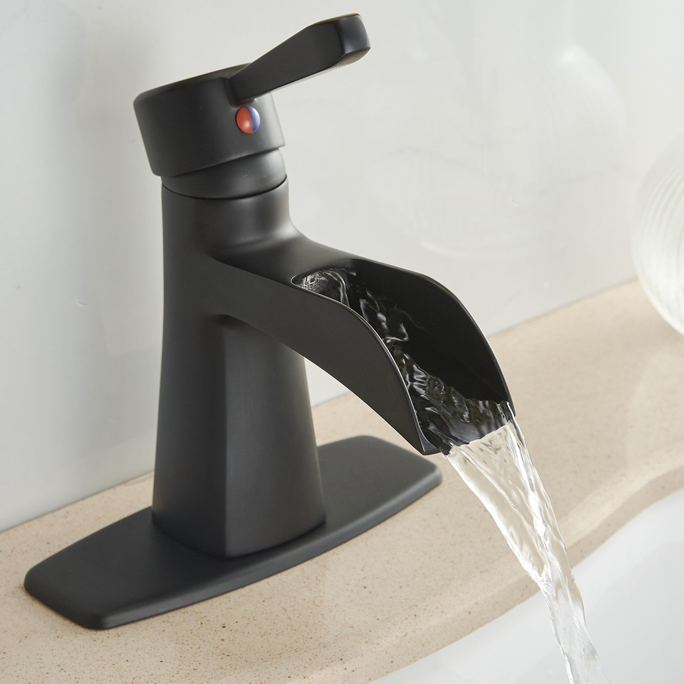 waterfall faucets bathroom