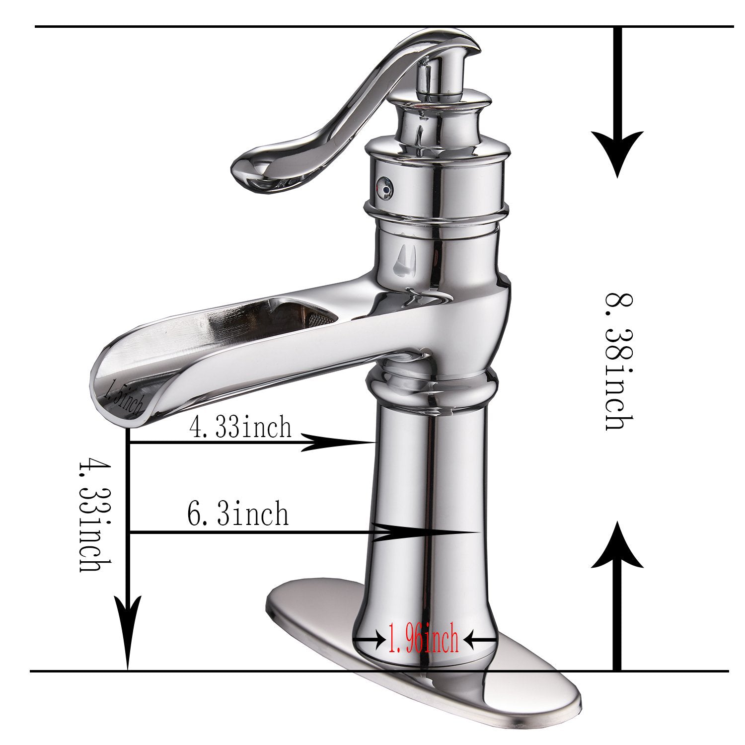 black bathroom faucet