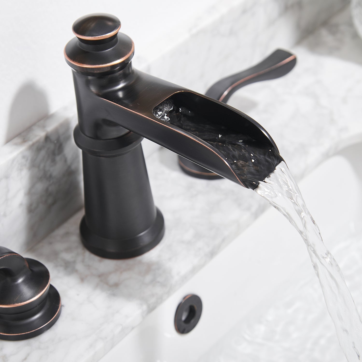 bathroom sink with faucet