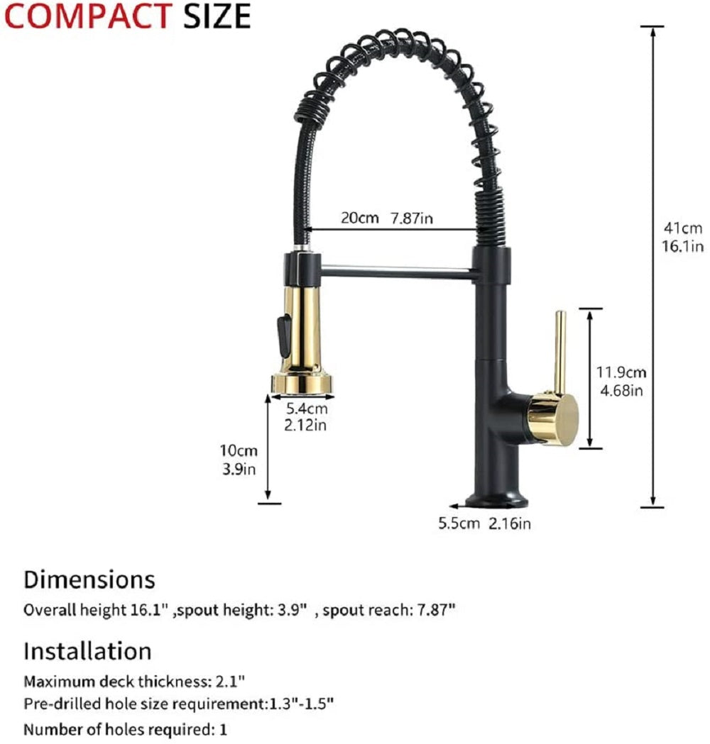 Sprayer Kitchen Faucet Sizes