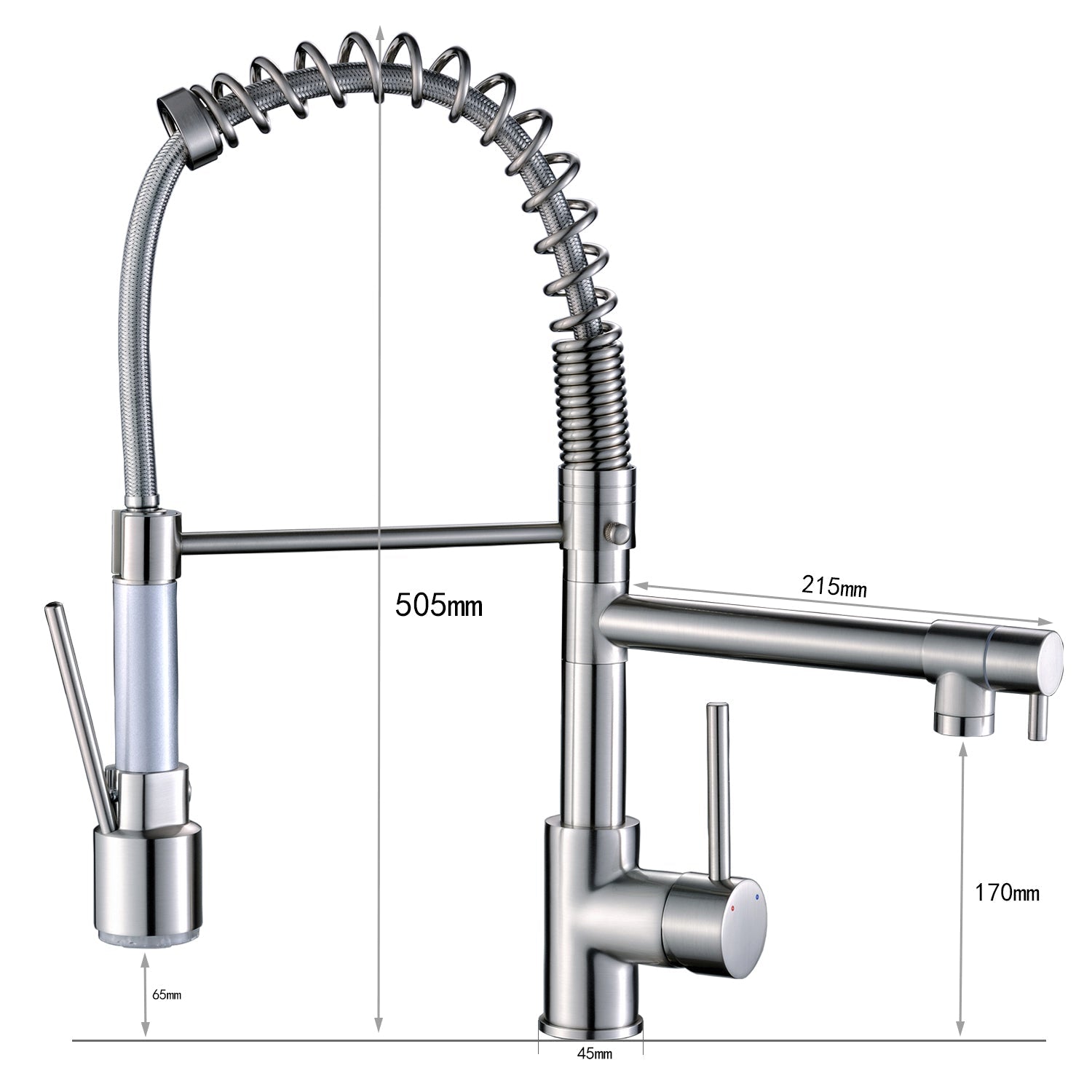 Sprayer Kitchen Faucet Size