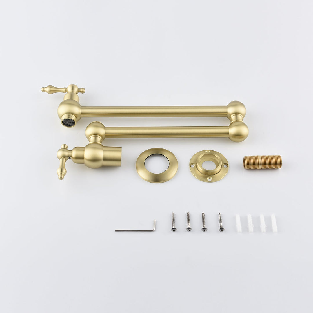 Wall Mounted Pot Filler with 180° Rotation