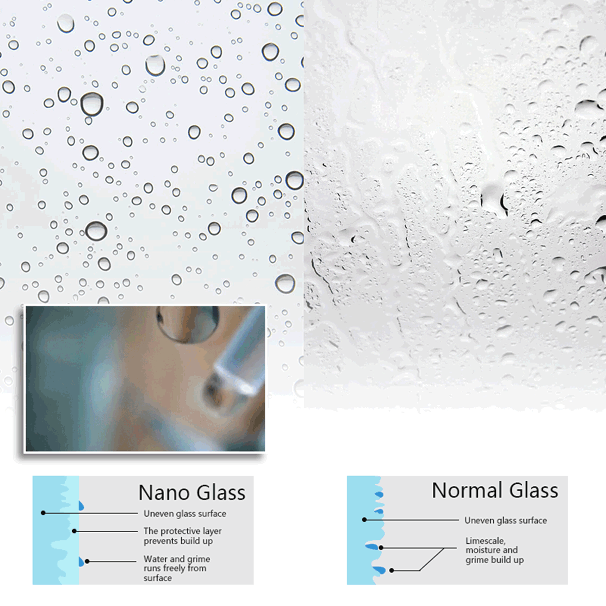 48 in. W x 72 in. H Sliding Framed Shower Doors Clear Glass