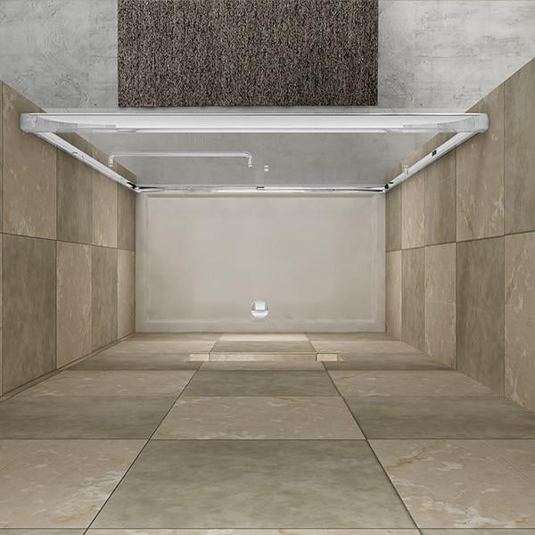48 in. W x 72 in. H Sliding Framed Shower Doors Clear Glass